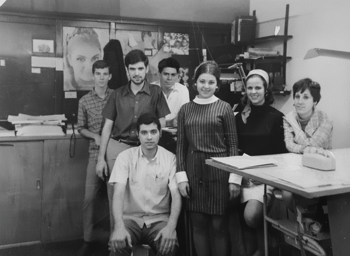 Kiko em 1966 (o segunda da esquerda para a direita)